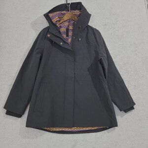 NEW Pendleton Womens S Black Hooded Parka Windbreaker Coat